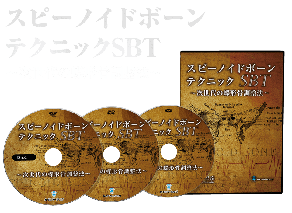 SBT スピーノイドボーンテクニックDVD 　次世代の蝶形骨調整法 手島昌彦DVD再生確認済みです